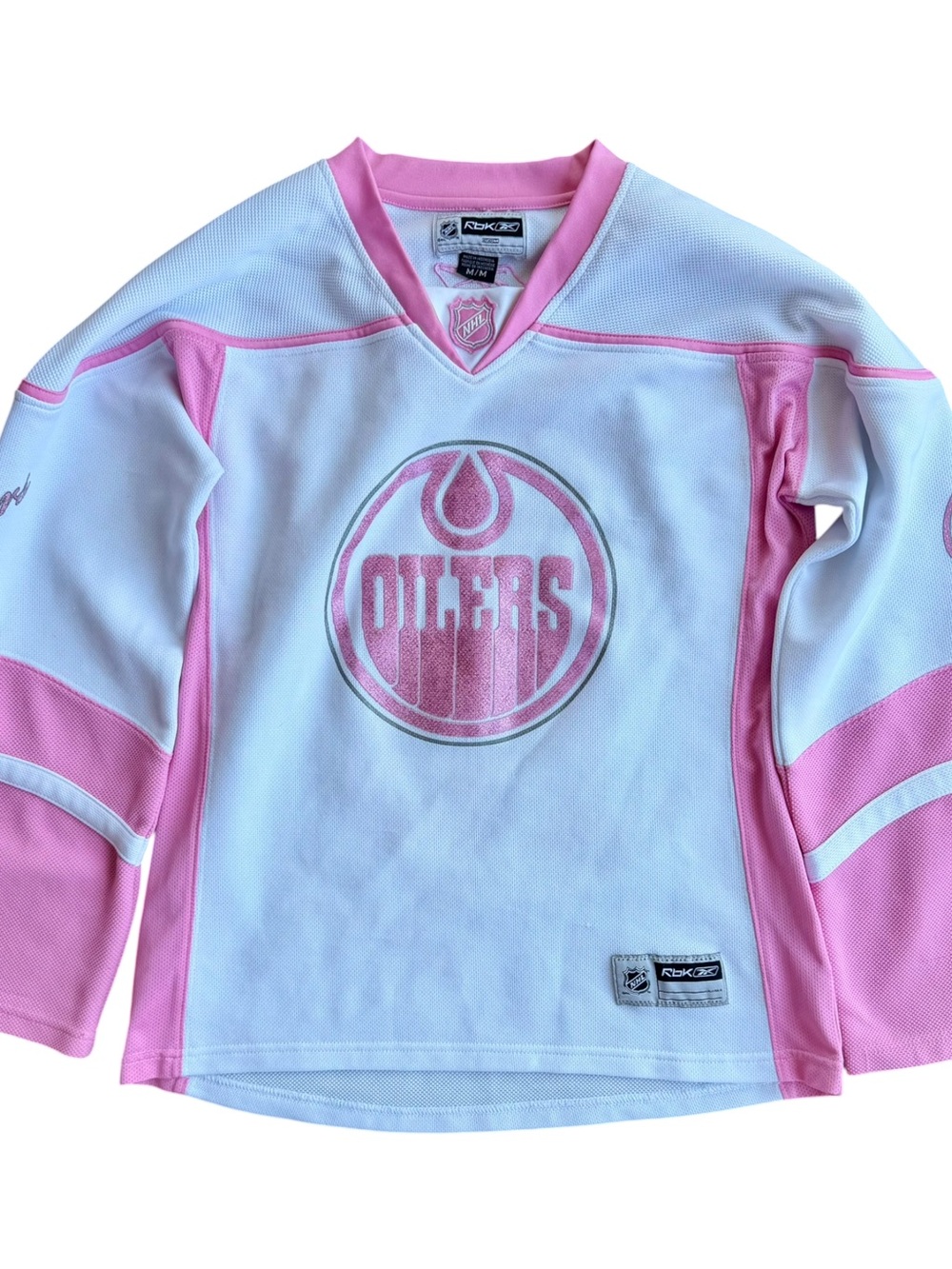 VTG Edmonton Oilers Jarret Stoll #16 Reebok Pink Jersey Women's Rare Size: M